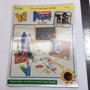 Plaid Faster Plaster For Kids! 19 Fun Easy Craft Projects Booklet Vintage As Is